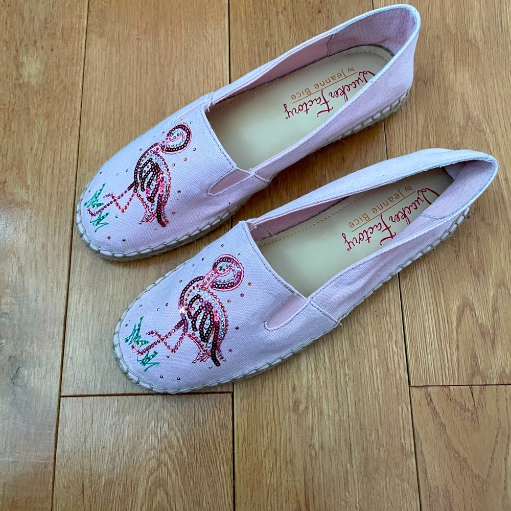 Quacker Factory Flamingo espadrille loafer